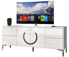 TV staliukas Skandica TV spintelė, EVA, 150x59 cm, Balta