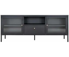 TV staliukas House Televizoriaus staliukas, Dalby, 150x35x60 cm, Juoda