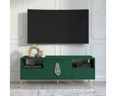 TV staliukas TV spintelė, Skandica MERLIN, 136x40 cm, žalia