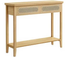 TV staliukas Songmics Konsolinis stalas, 100x30x80 cm, smėlio spalvos