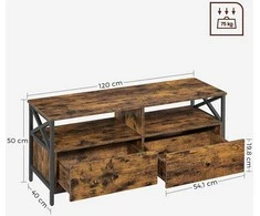 Songmics Vasagle TV staliukas 120 x 40 x 50 cm