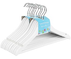 SONGMICS vaikiškos medinės drabužių pakabos, 10 vnt., 35 x 1.2 x 20 cm, B085VJG5SJ