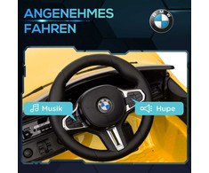 AIYAPLAY vaikiškas elektrinis automobilis, vaikiškas automobilis su 2.4G nuotolinio valdymo pulteliu, pakaba, elektrinis automobilis su MP3, USB, LED šviesa, skirtas 3-6 metų vaikams, geltonas