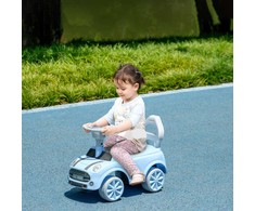 AIYAPLAY Vaikiškas automobilis su čiuožykla, vaikiška transporto priemonė, vaikiškas automobilis, automobilis su čiuožykla, čiuožykla vaikams, šviesiai mėlyna, 53 x 52 x 35 cm