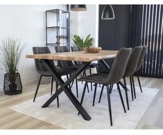 House Valgomojo kėdė, Middelfart, Tamsiai pilka, Juodos kojos