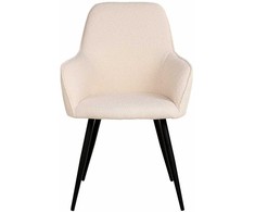 Krzesło do Jadalni su Podłokietnikami Baltas/Juodas SCANDI HARBO HOUSE NORDIC