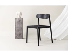 Valgomojo kėdė, Malmön, 54x51.5x79 cm, juoda