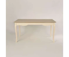 Valgomojo stalas, Pesaro, 160 cm, Kremas, Šviesiai rudas