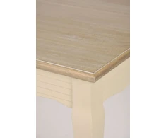 Valgomojo stalas, Pesaro, 160 cm, Kremas, Šviesiai rudas