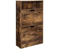 Songmics Batų spintelė, 60x24x102 cm, ruda