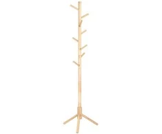 Songmics Drabužių kabykla, 47x47x175 cm, Natūrali