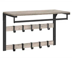 Songmics Drabužių kabykla, 65x30x42 cm, juoda