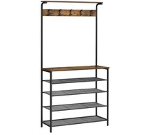 Songmics Drabužių kabykla, 80x32.2x182 cm, juoda