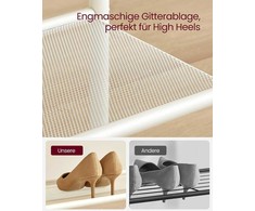 Songmics Vasagle Drabužių lentyna su 9 kabliukais 30 x 85 x 180,5 cm ąžuolo spalvos-baltos spalvos
