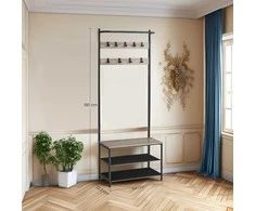 Songmics Kabykla su suoliuku 32,2x64x180 cm