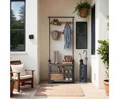 Songmics Garderobės stovas 33,7 x 72 x 183 cm