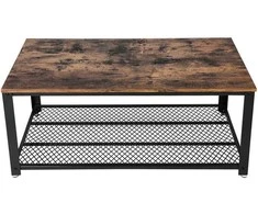 TV staliukas Songmics Kavos staliukas, 106,6x60,6x45 cm, rudas