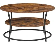 TV staliukas Songmics Kavos staliukas, 80x80x46.5 cm, rudas