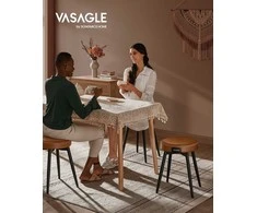 Songmics Vasagle 2 dalių rinkinys EKHO kolekcija - Valgomojo kėdės karamelinės rudos spalvos
