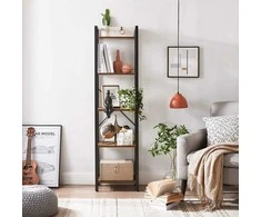 Songmics Knygų lentyna, 39.6x30x154 cm, juoda