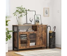 Songmics Komoda, 110x33x75 cm, Juoda