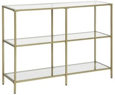 Songmics Konsolinis stalas, 100x30x73 cm, auksinis