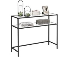 Songmics Konsolinis stalas, 100x80x35 cm, juodas