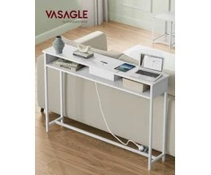 Songmics Konsolinis stalas, 25x120x81.1 cm, balta