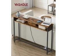Songmics Konsolinis stalas, 25x120x81.1 cm, ruda ir juoda