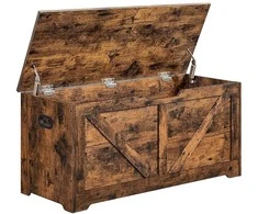 Songmics Laikymo suoliukas, 100x40x46 cm, rudas