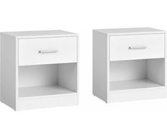 Songmics Naktinis staliukas, 45x35x58,3 cm, balta