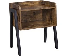 Songmics Naktinis staliukas, 46x35x51.5 cm, rudas