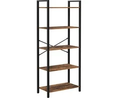 Songmics Sandėliavimo lentyna, 66x30x153 cm, juoda