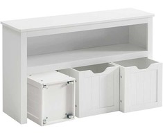 Songmics Sandėliavimo spintelė, 102x30x60 cm, balta
