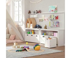 Songmics Sandėliavimo spintelė, 102x30x60 cm, balta
