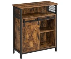 Songmics Sandėliavimo spintelė, 70x30x80 cm, juoda