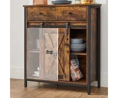 Songmics Sandėliavimo spintelė, 70x30x80 cm, juoda