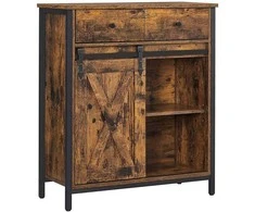 Songmics Sandėliavimo spintelė, 70x30x80 cm, juoda