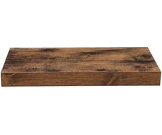 Songmics Sieninė lentyna, 40x20x3,8 cm, ruda