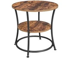 Songmics Šoninis staliukas, 55x55x55 cm, rudas