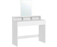 Songmics Tualetinis staliukas, 100x40x140 cm, balta
