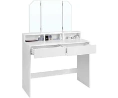 Songmics Tualetinis staliukas, 100x40x142 cm, balta