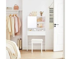 Songmics Tualetinis staliukas, 70x40x136 cm, balta