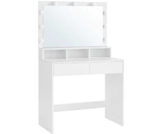 Songmics Tualetinis staliukas, 80x40x140 cm, balta