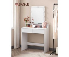 Songmics Tualetinis staliukas, 80x40x145 cm, balta