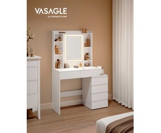 Songmics Tualetinis staliukas, 97.5x40x145 cm, balta