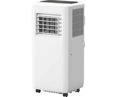 Ventiliatorius HOMCOM mobilus oro kondicionierius 3-in-1 su aušinimu, oro sausintuvu, ventiliatoriumi, oro išleidimo žarna, 9000BTU automatinis oro aušintuvas su nuotolinio valdymo pultu, laikmačiu, vaikų saugos užraktu, baltas