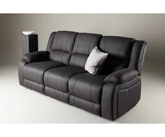 Venture Design 3 vietų atlošiamas sofa Singapore, juoda