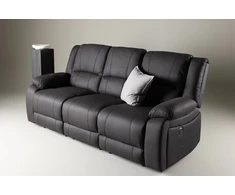Venture Design 3 vietų atlošiamas sofa Singapore, juoda