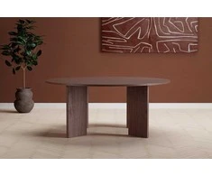 Venture Design Apvalus valgomojo stalas Graos MDF moka
